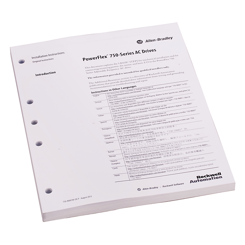ROCKWELL AUTOMATION 20-750-PUB-IN1-CS